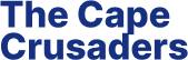 The Cape Crusaders" blue text on black.